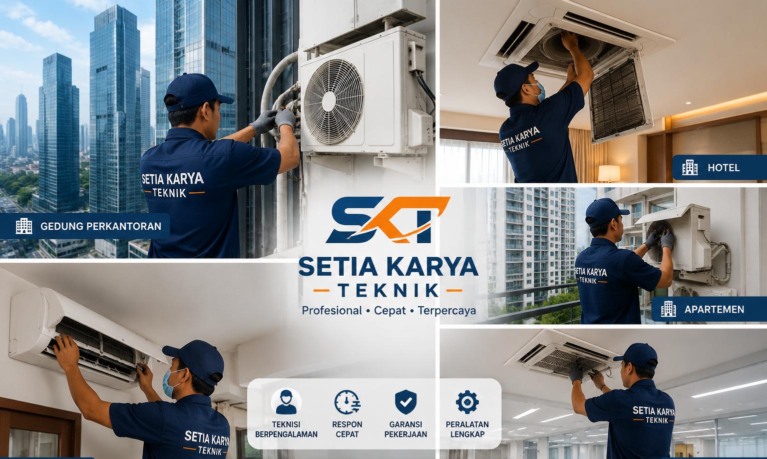 layanan service ac rumah gedung hotel