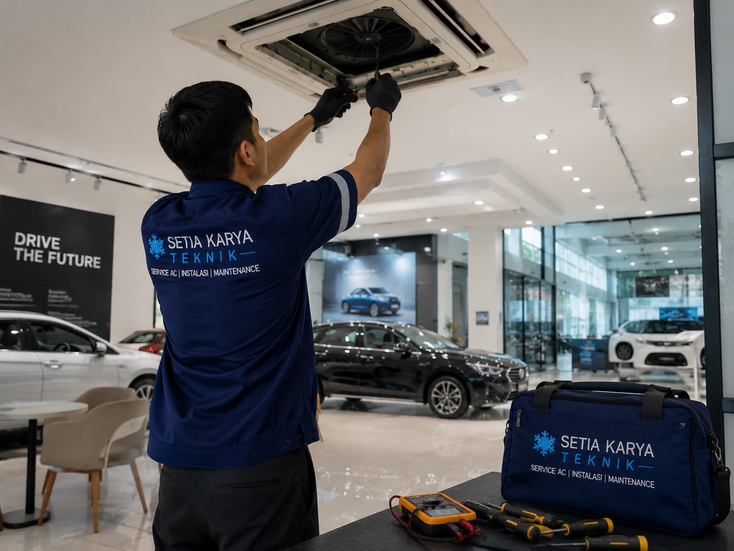 service AC showroom setia karya teknik