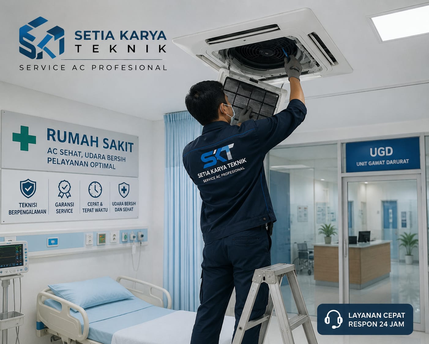 service ac rumah sakit